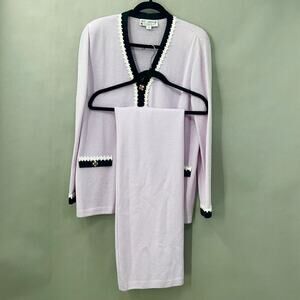 75. St. John Skirt Suit Womens 12/10 First Lady Old Money Jackie Kennedy Preppy